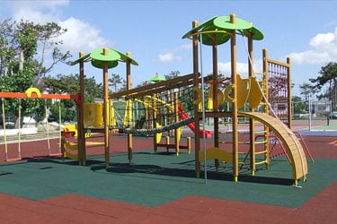 Piso de caucho reciclado
